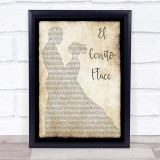Kenny Chesney El Cerrito Place Man Lady Dancing Song Lyric Quote Print