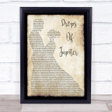 Train Drops Of Jupiter Man Lady Dancing Song Lyric Quote Print