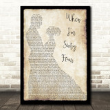 The Beatles When I'm Sixty Four Song Lyric Man Lady Dancing Quote Print