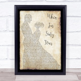 The Beatles When I'm Sixty Four Song Lyric Man Lady Dancing Quote Print