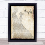 The xx Angels Man Lady Dancing Song Lyric Print