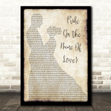 U2 Pride (In The Name Of Love) Man Lady Dancing Song Lyric Print