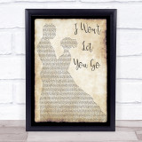 James Morrison I Won't Let You Go Man Lady Dancing Song Lyric Print