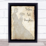 Paul Simon Father And Daughter Man Lady Dancing Song Lyric Print