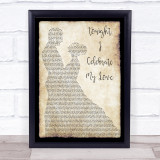 Roberta Flack & Peabo Bryson Tonight, I Celebrate My Love Man Lady Dancing Lyric Print