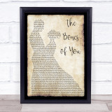 Elbow The Bones of You Song Lyric Man Lady Dancing Quote Print