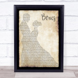 Goo Goo Dolls Boxes Song Lyric Man Lady Dancing Quote Print