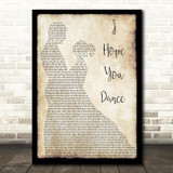 Lee Ann Womack I Hope You Dance Song Lyric Man Lady Dancing Quote Print