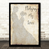 Marvin Gaye & Diana Ross Pledging My Love Song Lyric Man Lady Dancing Print