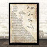 Randy Travis Deeper Than The Holler Song Lyric Man Lady Dancing Quote Print