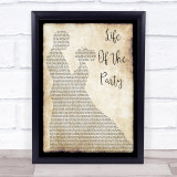 Shawn Mendes Life Of The Party Song Lyric Man Lady Dancing Quote Print