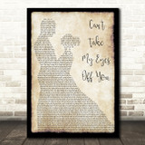 Frankie Valli Can't Take My Eyes Off You Man Lady Dancing Song Lyric Print