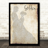 Lady Antebellum Golden Man Lady Dancing Song Lyric Print