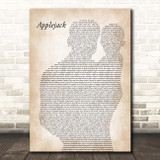 Dolly Parton Applejack Father & Baby Song Lyric Print