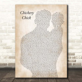 Frank Sinatra Chickery Chick Father & Baby Song Lyric Print