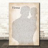 Billy Joel Vienna Father & Baby Song Lyric Music Art Print