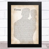 Billy Joel Vienna Father & Baby Song Lyric Music Art Print