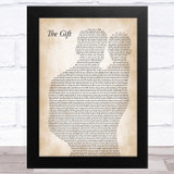 Collin Raye The Gift Father & Baby Song Lyric Music Art Print