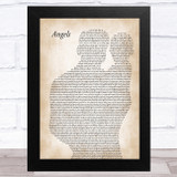 Robbie Williams Angels Father & Baby Song Lyric Music Art Print