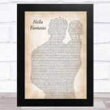 Sarah Brightman Nella Fantasia Father & Baby Song Lyric Music Art Print