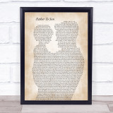 Phil Collins Father To Son Father & Child Song Lyric Print