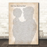 Bob Seger Old Time Rock And Roll Father & Child Song Lyric Print