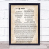 Phil Collins Son Of Man Father & Child Song Lyric Print