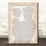 Queen No-One But You (Only The Good Die Young) Father & Child Song Lyric Print