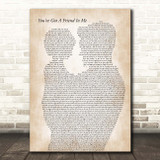 Randy Newman You've Got A Friend In Me Father & Child Song Lyric Print