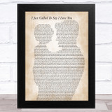 Stevie Wonder I Just Called To Say I Love You Father & Child Song Lyric Music Art Print
