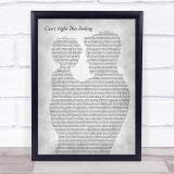 REO Speedwagon Can't Fight This Feeling Father & Child Grey Song Lyric Print