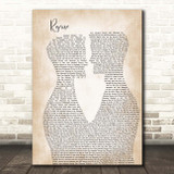 Jonathan Larson Reprise Two Men Gay Couple Wedding Song Lyric Print