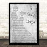 Stereophonics A Minute Longer Grey Man Lady Dancing Song Lyric Print