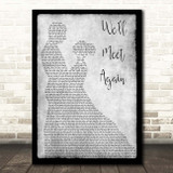 Vera Lynn Well Meet Again Grey Man Lady Dancing Song Lyric Print