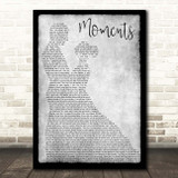 Westlife Moments Grey Man Lady Dancing Song Lyric Print