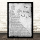Jimmy Buffett Blue Heaven Rendezvous Grey Man Lady Dancing Song Lyric Print