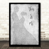 Keala Settle This Is Me Grey Man Lady Dancing Song Lyric Quote Music Print