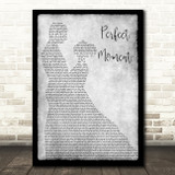 Martine McCutcheon Perfect Moment Grey Man Lady Dancing Song Lyric Quote Music Print