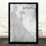 Tinie Tempah Invincible Grey Man Lady Dancing Song Lyric Quote Music Print