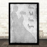 Nathan Sykes Over And Over Again Man Lady Dancing Grey Song Lyric Quote Print