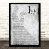 Goo Goo Dolls Iris Man Lady Dancing Grey Song Lyric Quote Print