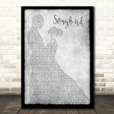 Eva Cassidy Grey Songbird Grey Song Lyric Man Lady Dancing Quote Print