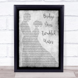 Simon & Garfunkel Bridge Over Troubled Water Man Lady Dancing Grey Song Print