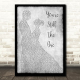 Shania Twain You're Still The One Grey Song Lyric Man Lady Dancing Quote Print
