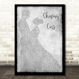 Snow Patrol Chasing Cars Grey Song Lyric Man Lady Dancing Quote Print