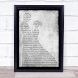James Leviathan Man Lady Dancing Grey Song Lyric Print