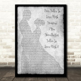 Buzzcocks Ever Fallen In Love With Someone Dancing Grey Song Lyric Print