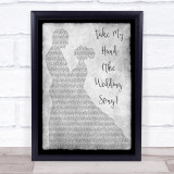 Emily Hackett & Will Anderson Take My Hand Dancing Grey Song Lyric Print