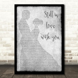 Big Bad Voodoo Daddy Still in love with you Man Lady Dancing Grey Song Print