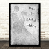 Donavon Frankenreiter Dance Like Nobody's Watching Man Lady Dancing Grey Print